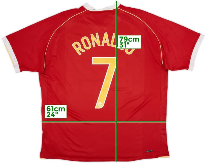2006-07 Manchester United Home Shirt Ronaldo #7 - 7/10 - (XXL)