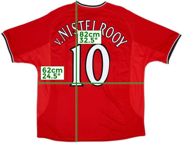 2000-02 Manchester United Home Shirt V.Nistelrooy #10 - 5/10 - (XXL)