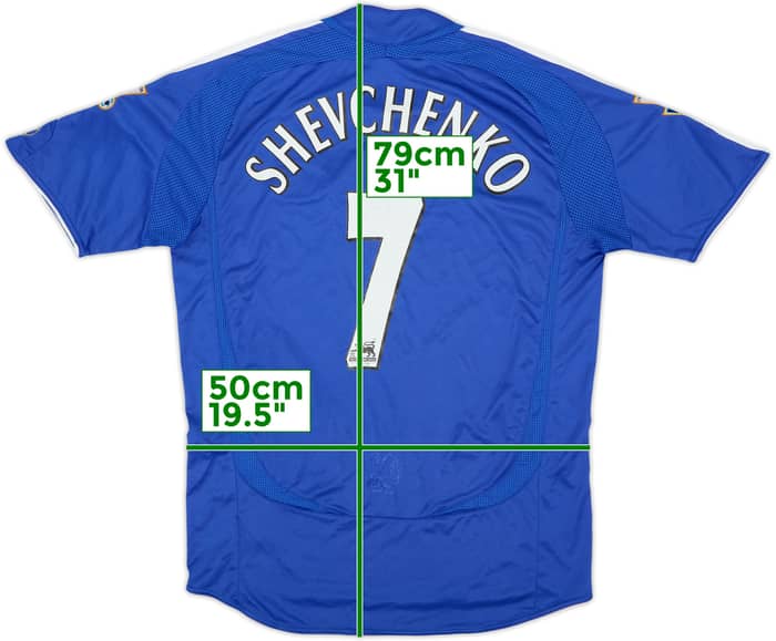 2006-08 Chelsea Camiseta Local Shevchenko #7 - 6/10 - (M)