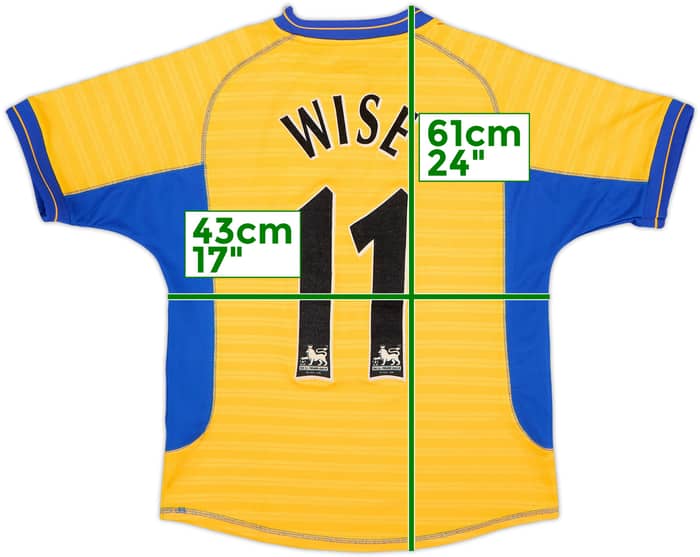 2000-01 Chelsea Away Shirt Wise #11 - 8/10 - (M.Boys)