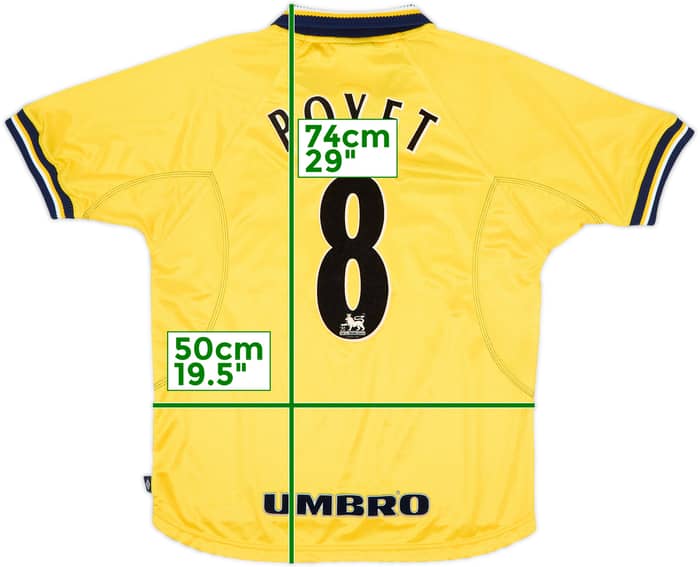 Camiseta de la tercera equipación del Chelsea 1998-00 Poyet #8 - 8/10 - (Y)