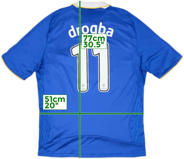 2008-09 Chelsea Camiseta Local Drogba #11 - 8/10 - (L)
