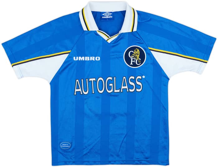 1997-99 Chelsea Camiseta Titular Zola #25 - 7/10 - (Y)