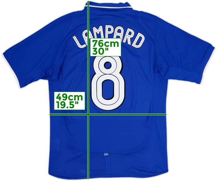 2001-03 Chelsea Home Shirt Lampard #8 - 7/10 - (S)
