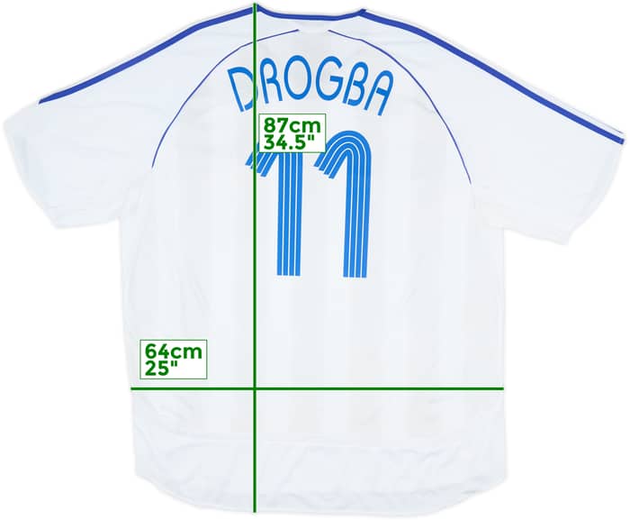 2006-07 Chelsea Camiseta de Visitante Drogba #11 - 6/1