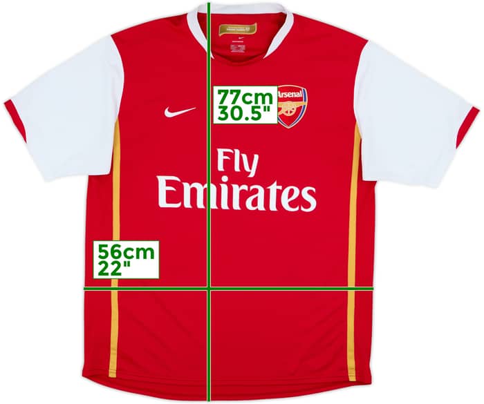 2006-08 Arsenal Camiseta Local Henry #14 - 6/10 - (L)