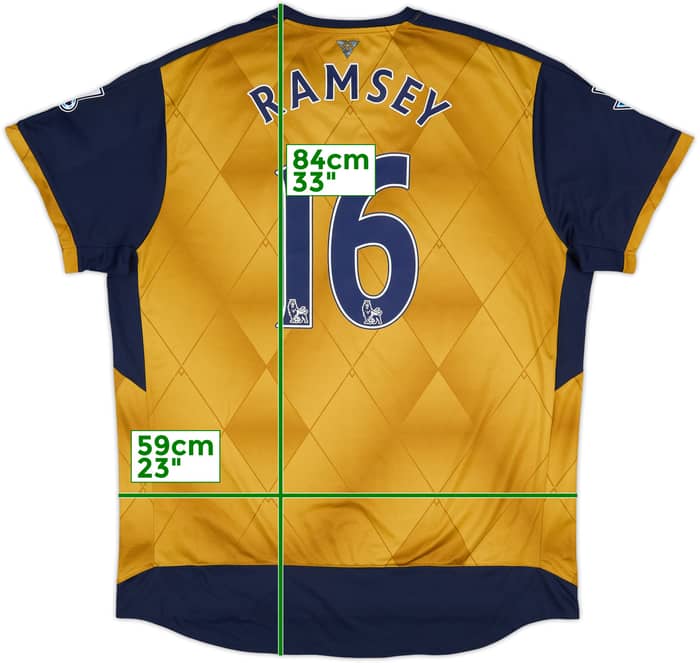 Camiseta de visitante del Arsenal 2015-16 Ramsey #16 - 6/10 - (XXL)