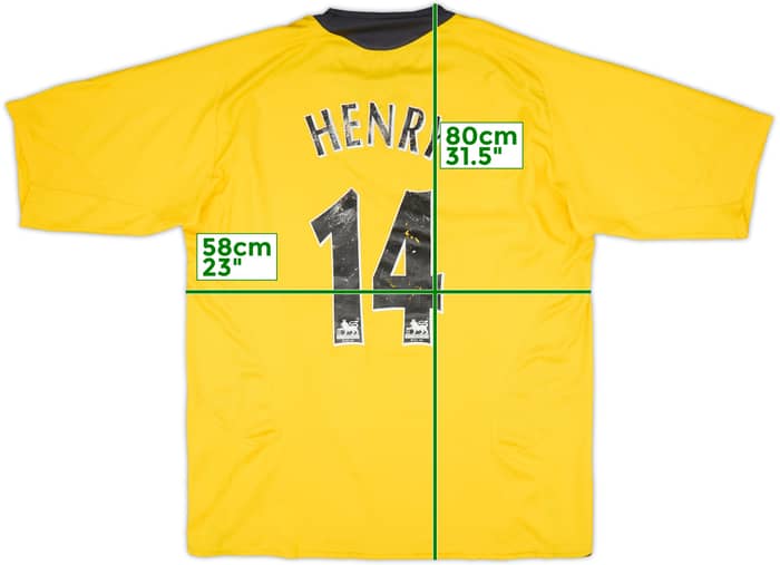 2005-06 Arsenal Away Shirt Henry #14 - 5/10 - (XL)