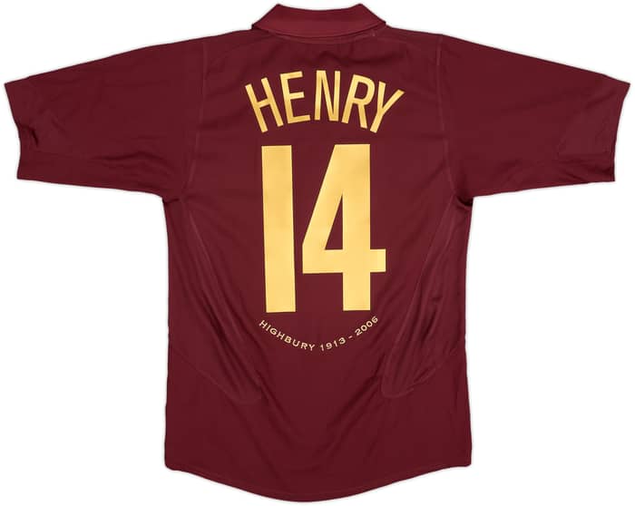 2005-06 Arsenal Home Shirt Henry #14 - 9/10 - (S)