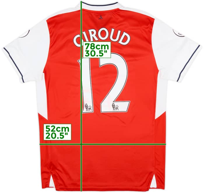 2016-17 Arsenal Home Shirt Giroud #12 - 6/10 - (L)
