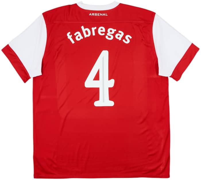 2010-11 Arsenal Home Shirt Fabregas #4 - 6/10 - (XL)