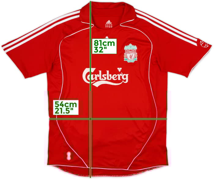 2006-08 Liverpool Home Shirt - 5/10 - (L)