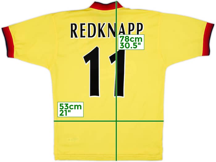 1997-99 Liverpool Camiseta Visitante Redknapp #11 - 9/10 - (M)