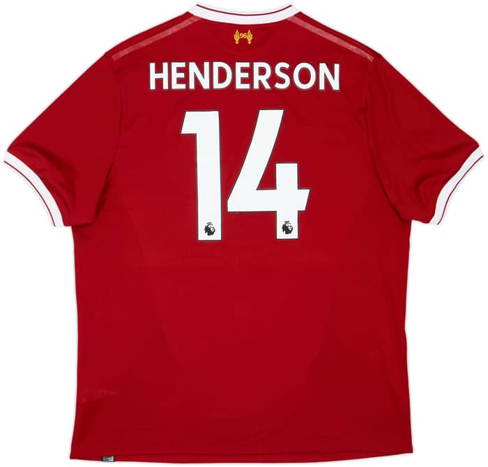 2017-18 Liverpool 125 Years Home Shirt Henderson #14 - 6/10 - (XL)