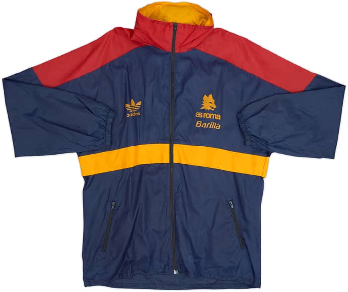 1992-93 Roma adidas Chaqueta impermeable con capucha - 7/10 - (L)