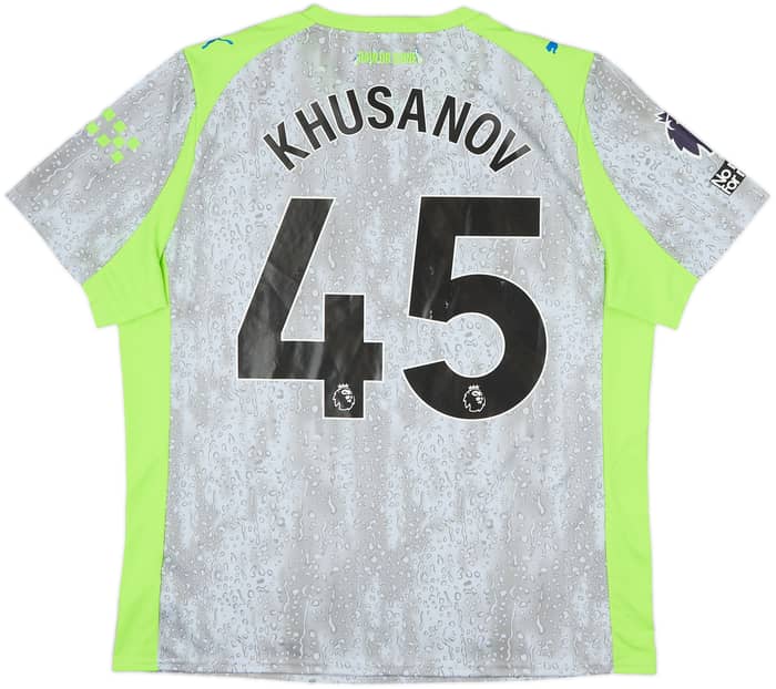 2025-26 Manchester City Third Shirt Khusanov #45 - 5/10 - (XL)