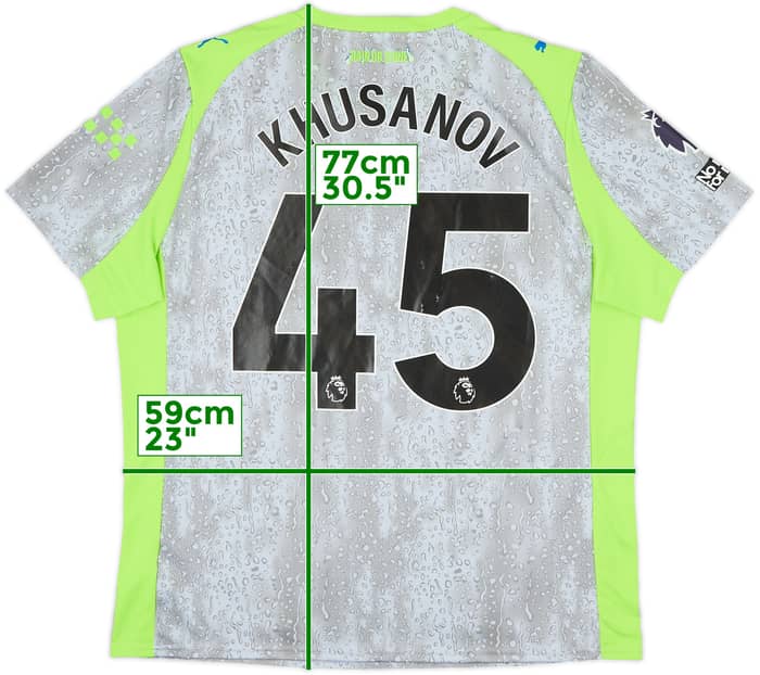 2025-26 Manchester City Third Shirt Khusanov #45 - 5/10 - (XL)