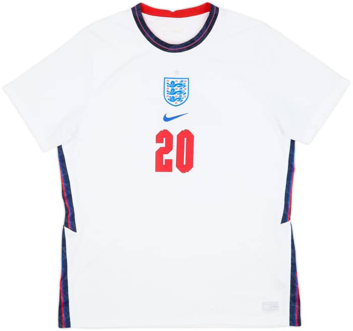 2020-22 England Home Shirt Foden #20 - 7/10 - (XL)