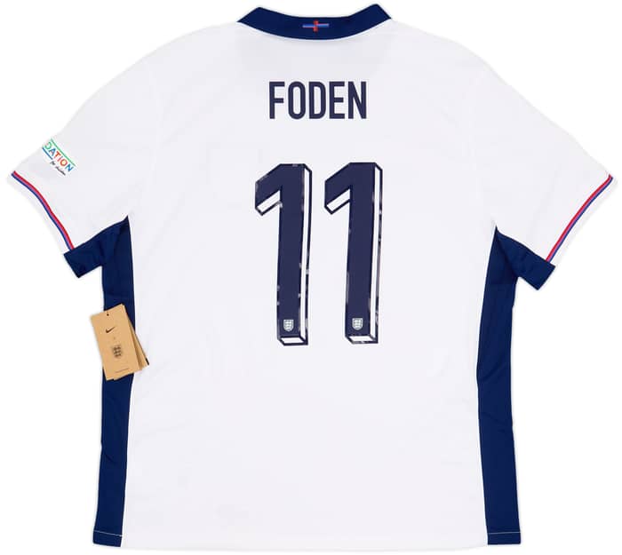 2024-25 England Home Shirt Foden #11 (XL)