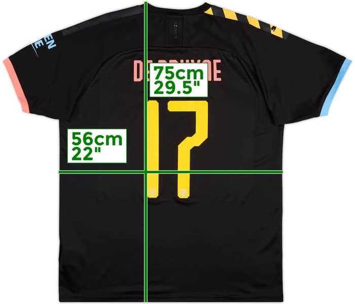 2019-20 Manchester City Camiseta Visitante De Bruyne #17 - 9/10 - (XL)