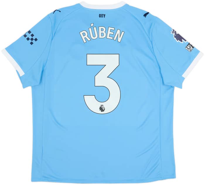 2025-26 Manchester City Home Shirt Ruben #3 - 10/10 - (XL)