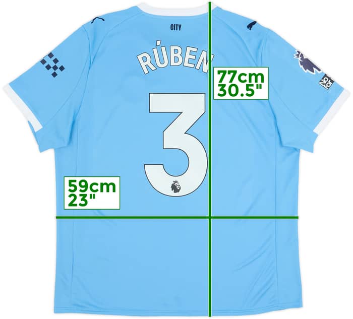 2025-26 Manchester City Home Shirt Ruben #3 - 10/10 - (XL)