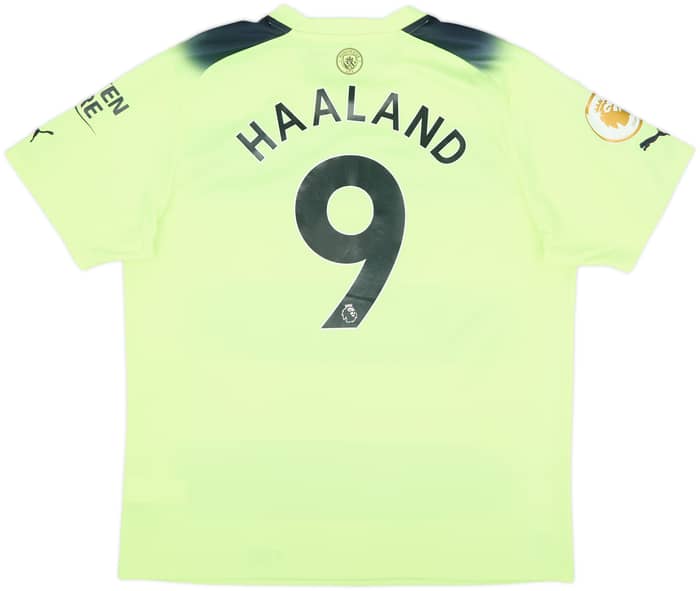 2022-23 Manchester City Third Shirt Haaland #9 - 8/10 - (XL)