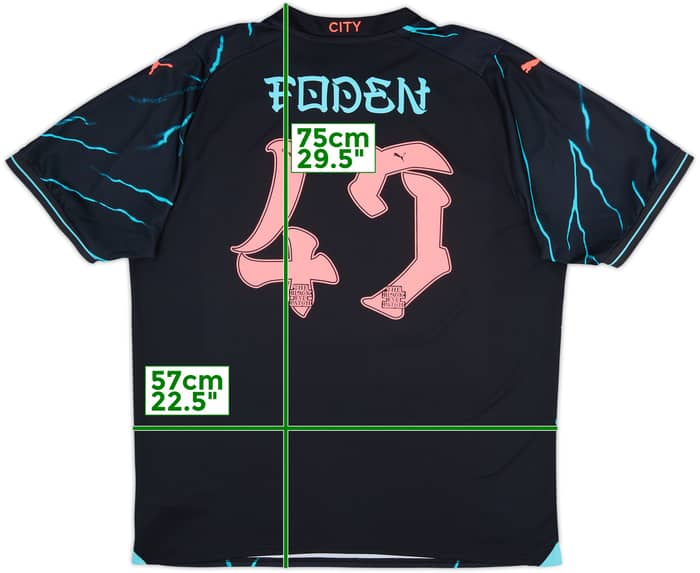 2023-24 Manchester City Third Shirt Foden #47 - 10/10 - (XL)