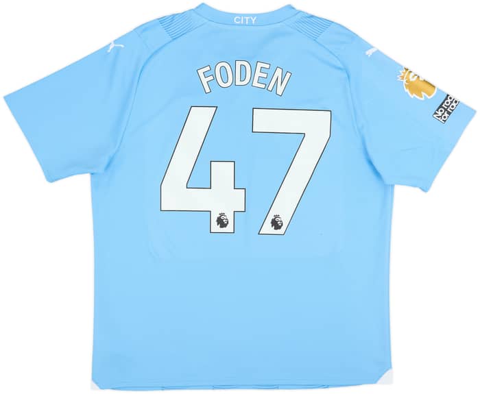 2023-24 Manchester City Home Shirt Foden #47 - 7/10 - (XL)