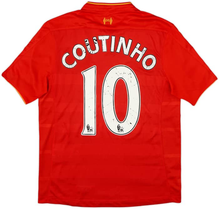 2016-17 Liverpool Home Shirt Coutinho #10 - 5/10 - (S)