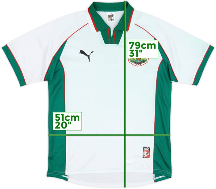 1998-00 Bulgaria Camiseta de local - 9/10 - (L)