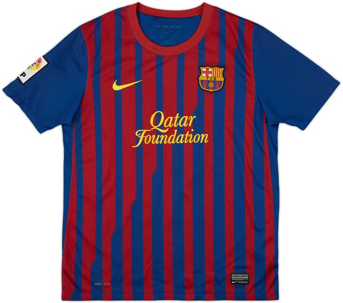 2011-12 Barcelona Home Shirt - 8/10 - (L.Boys)