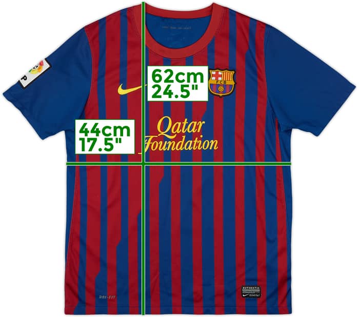 2011-12 Barcelona Home Shirt - 8/10 - (L.Boys)