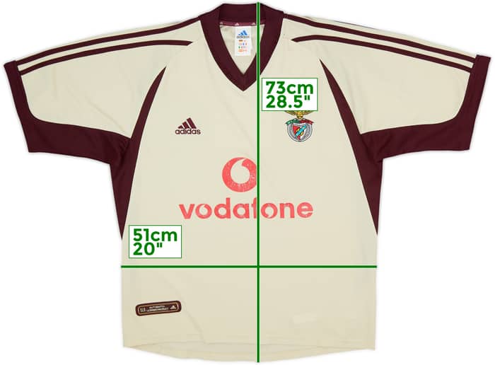 2001-02 Benfica Away Shirt - 8/10 - (M)