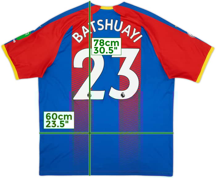 2018-19 Crystal Palace Home Shirt Batshuayi #23 - 6/10 - (XXL)