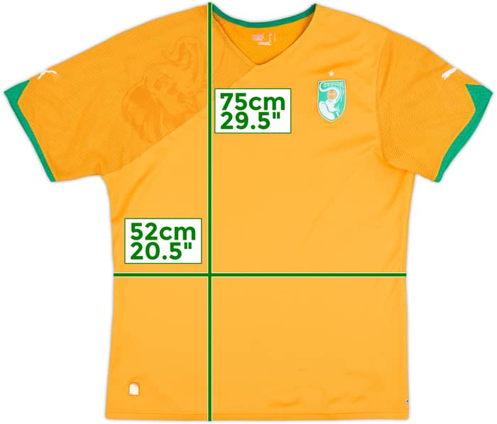 2010-11 Ivory Coast Home Shirt - 8/10 - (L)