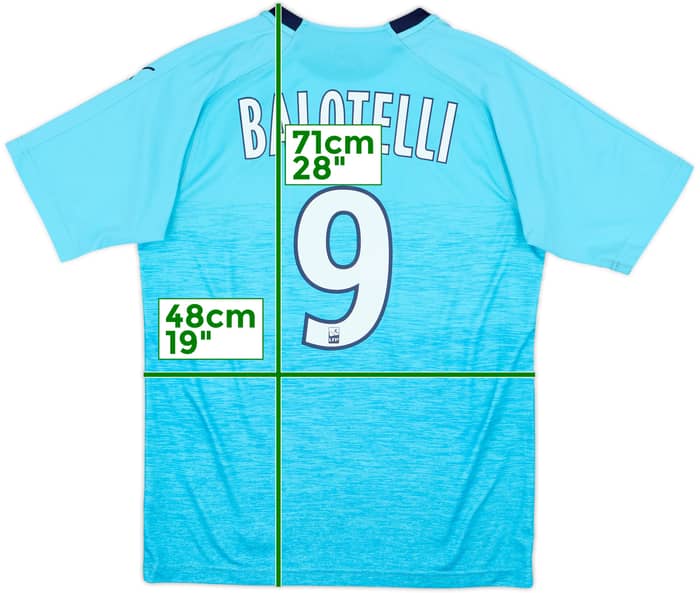 2018-19 Olympique Marseille Third Shirt Balotelli #9 - 9/10 - (M)
