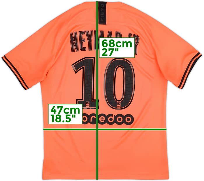 2019-20 Paris Saint-Germain Visitante Camiseta Neymar Jr #10 - 8/10 - (M)