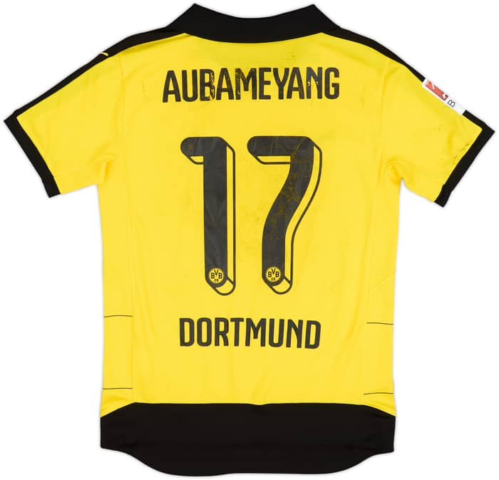 2015-16 Borussia Dortmund Home Shirt Aubameyang #17 - 4/10 - (S)