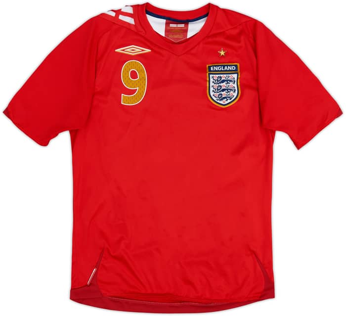 2006-08 England Away Shirt Rooney #9 - 5/10 - (S)