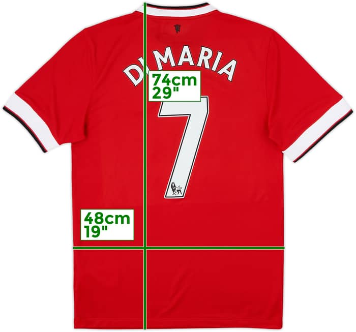 2014-15 Manchester United Home Shirt Di Maria #7 - 10/10 - (S)