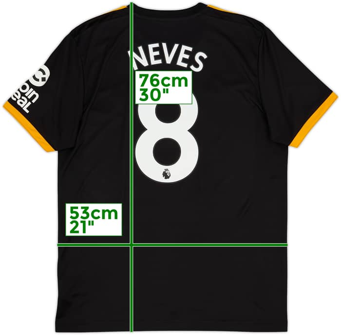 2019-20 Wolves Away Shirt Neves #8 - 9/10 - (L)