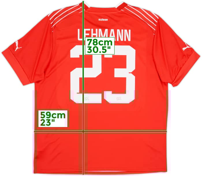 2022-23 Switzerland Home Shirt Lehmann #23 (Men's XL)