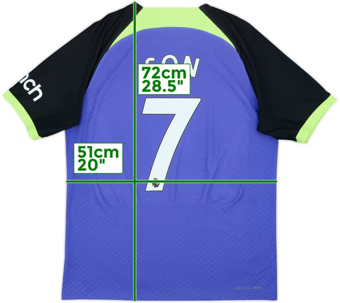 2022-23 Tottenham Authentic Away Shirt Son #7 - 8/10 - (M)