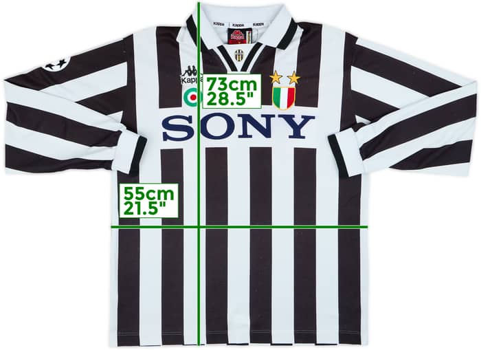 1995-97 Juventus Home L/S Shirt #10 - 4/10 - (L)