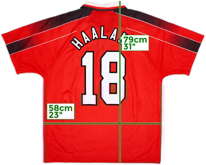 1996-97 Nottingham Forest Home Shirt Haaland #18 - 5/10 - (XL)