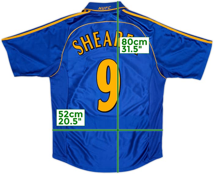 1998-99 Newcastle Away Shirt Shearer #9 - 6/10 - (M)