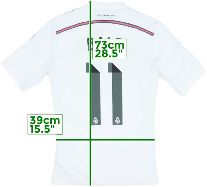 2014-15 Real Madrid Home Shirt Bale #11 - 6/10 - (S)