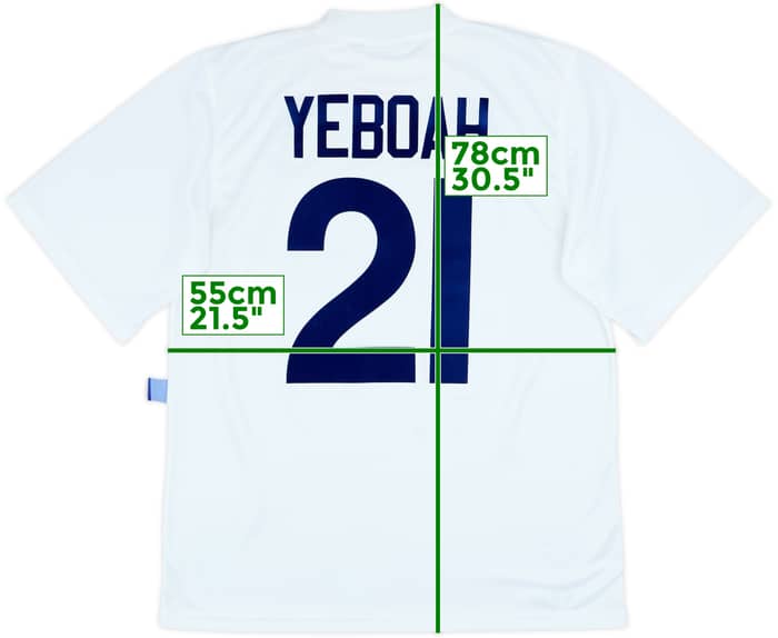 1995-96 Leeds United Camiseta Local Yeboah #21 - 8/10 - (L)