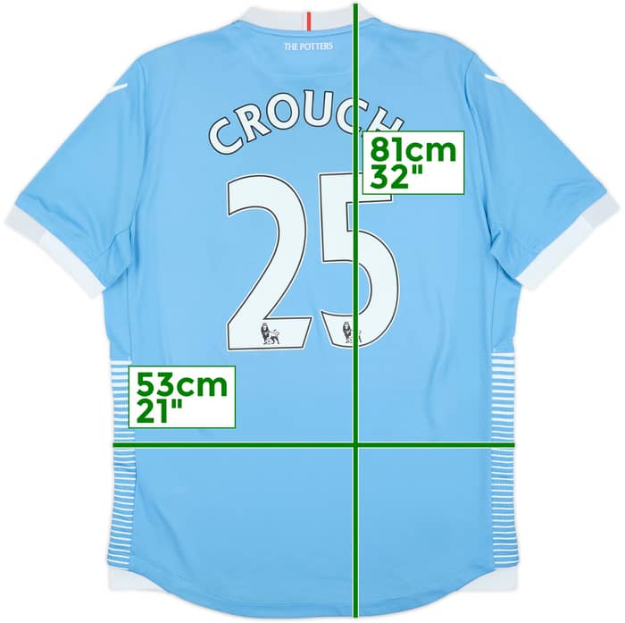 2016-17 Stoke City Away Shirt Crouch #25 - 6/10 - (XL)